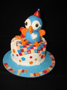 "Hoot" cake (1st birthday)