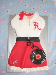 60s Rock 'n' Roll birthday cake