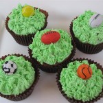 Sports cupcakes