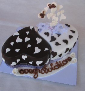 Engagement/Wedding cakes (white and chocolate)