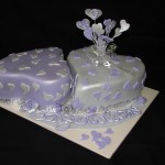 Engagement cakes (lavender and silver)