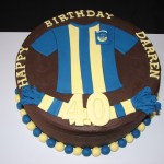 Oxford United soccer cake (English soccer team)