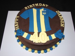 Oxford United soccer cake (English soccer team)