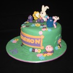 Moshi Monster cake (side view)