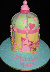 Bird cage cake