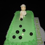 Lawn Bowls cake - 80th birthday