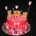 Four Forever Friend Bears on cake