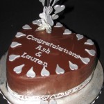 Chocolate engagement cake