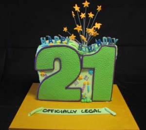 21st cake