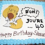 Homer Simpson birthday cake