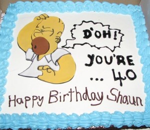 Homer Simpson birthday cake