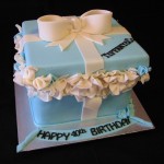 Tiffany Gift Box cake